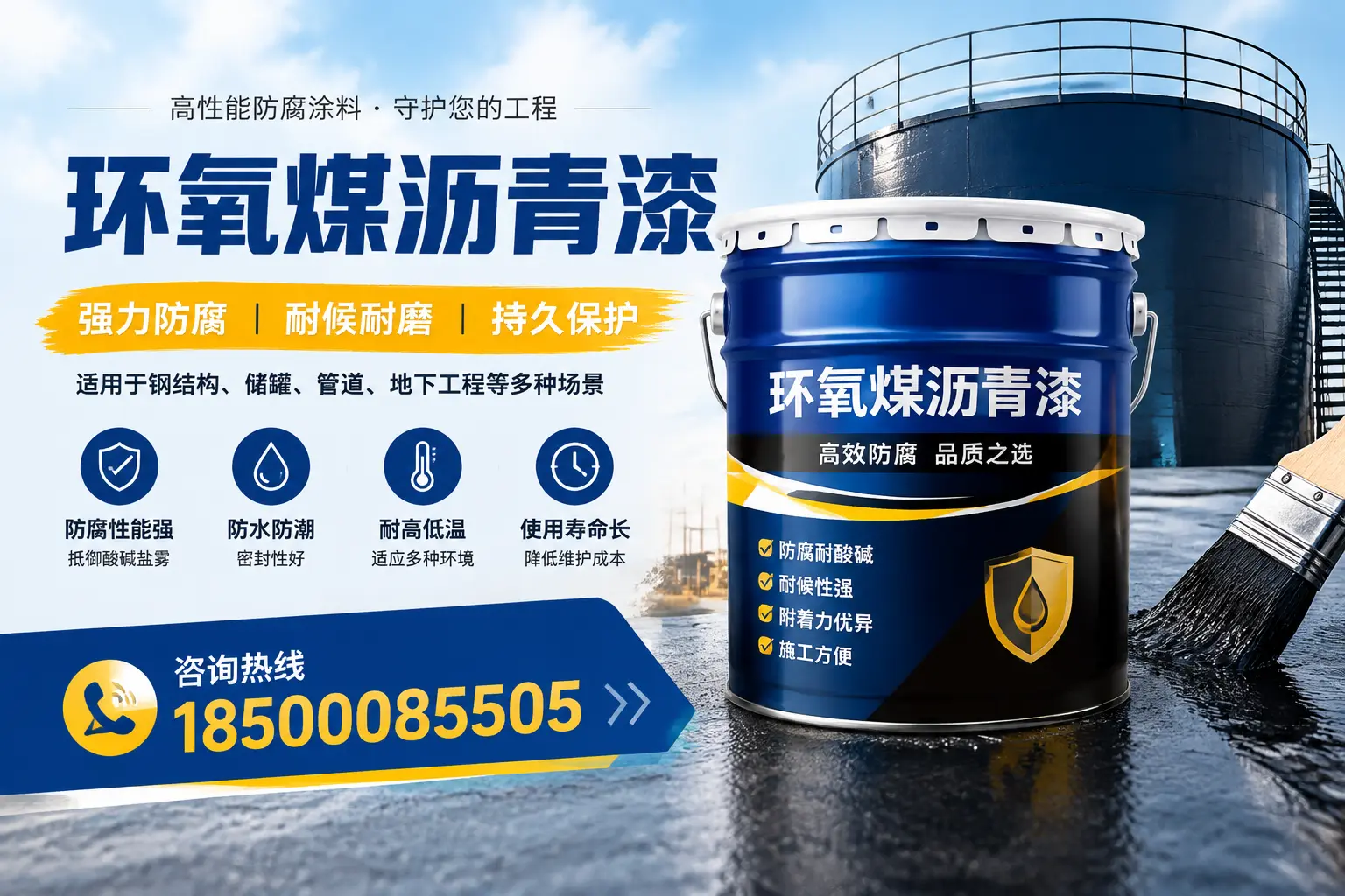 环氧煤沥青漆在工业中的应用，抚州企业的选择